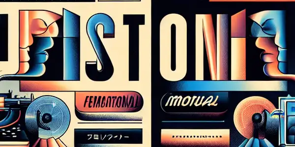 A split scene illustrating the evolution of emotional word meanings in Japanese adult films, from traditional to provocative.